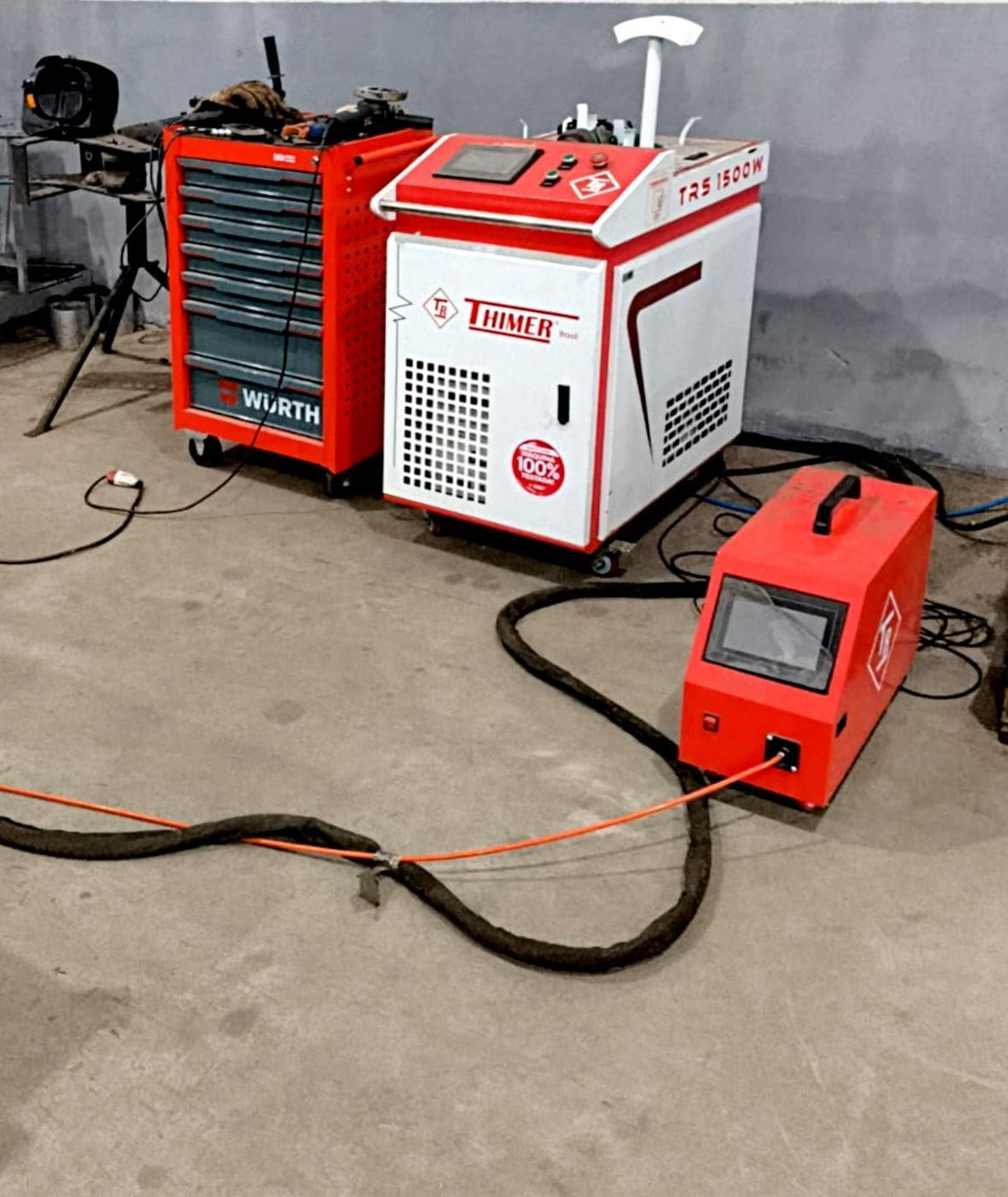 Máquina de solda a laser da fábrica
